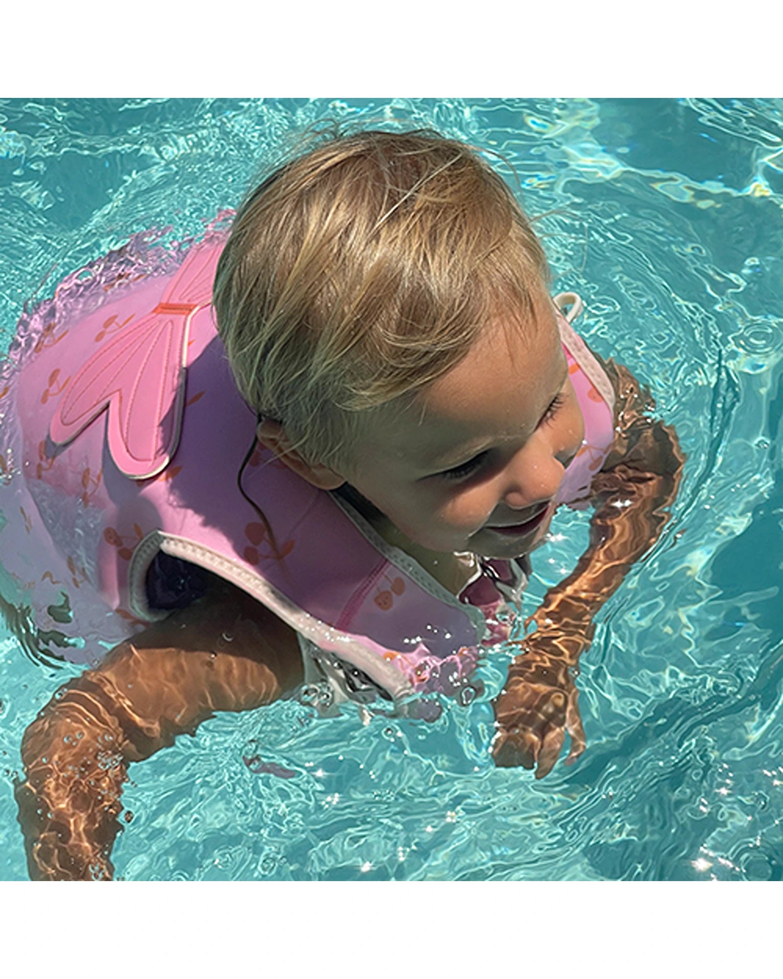 Sunnylife Kids Swim Vest 3-6 Cotton Candy Cherry