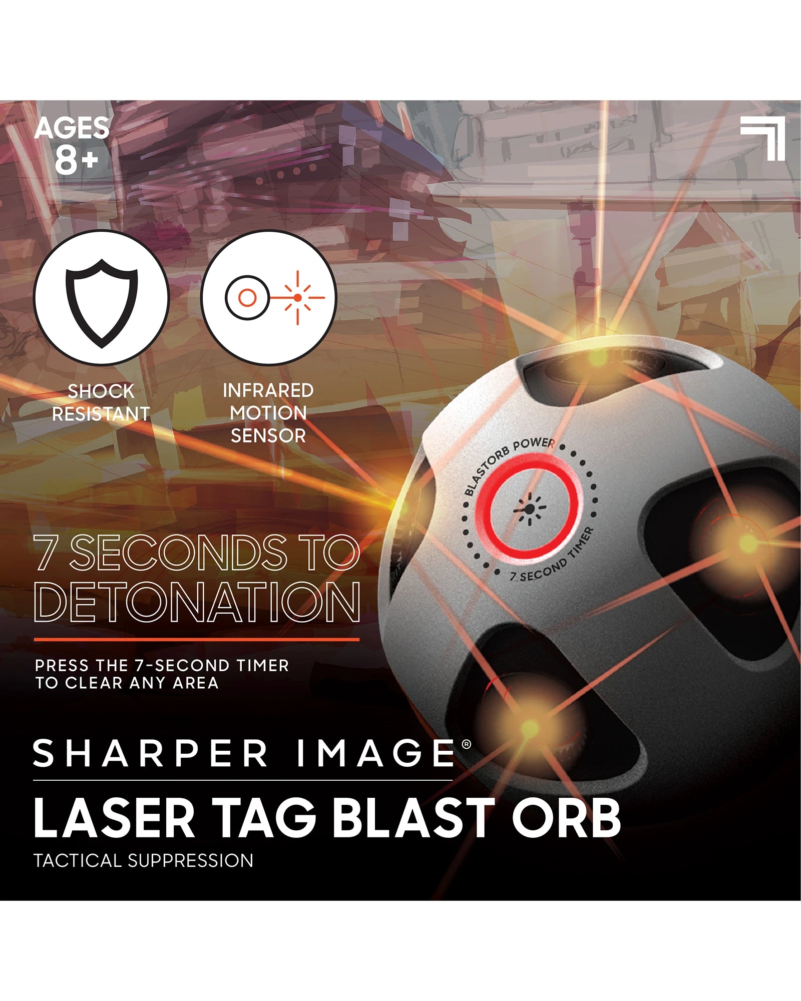 Sharper Image Toy Laser Tag Handtank Blast Orb