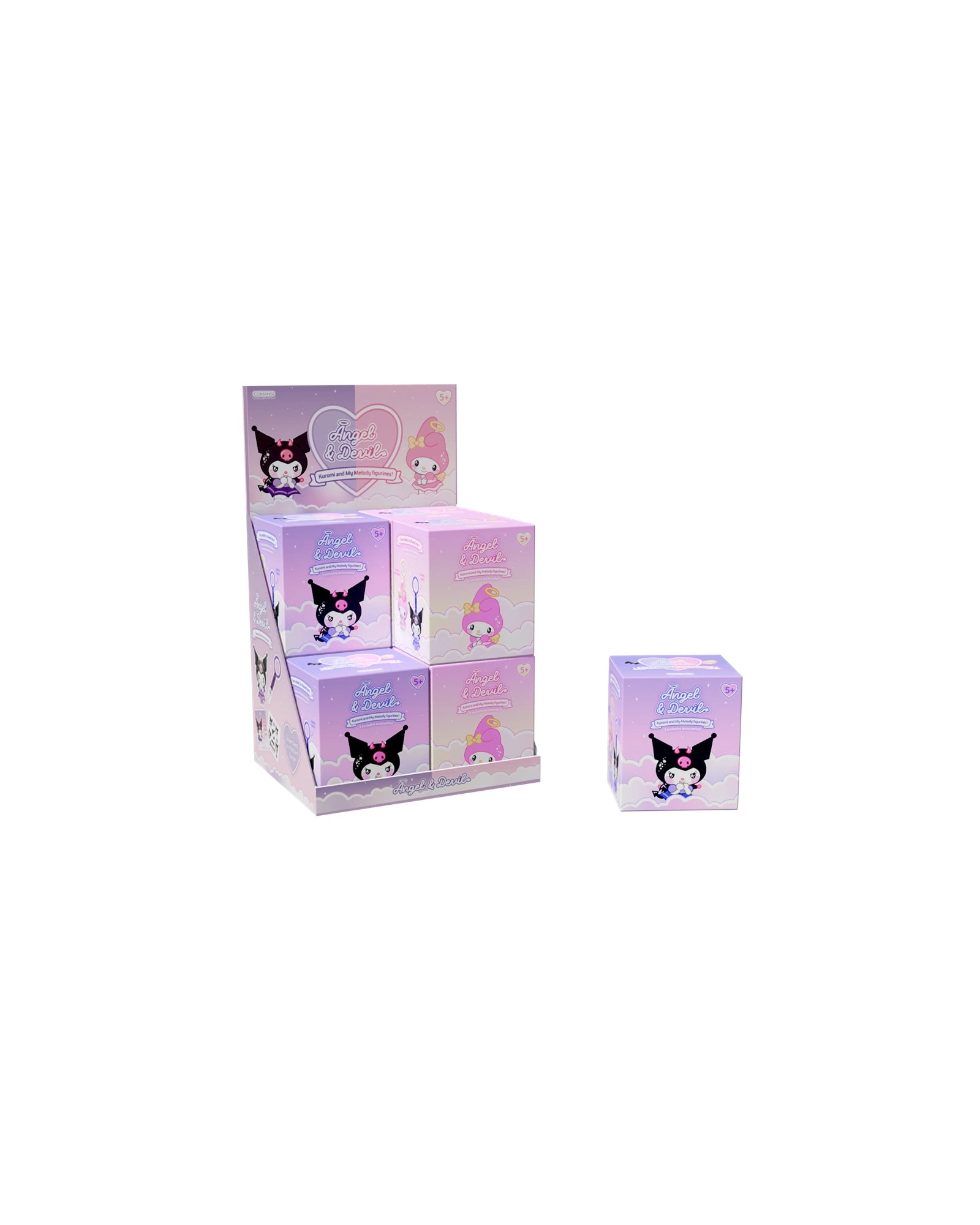 Kuromi & My Melody Angel & Devil Collector Figurine Bag Clips