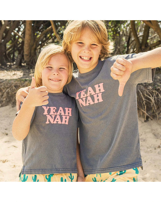 Skwosh Yeah Nah Jnr Regular Tee