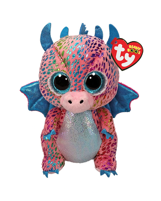 TY Regular Flint Pink Dragon