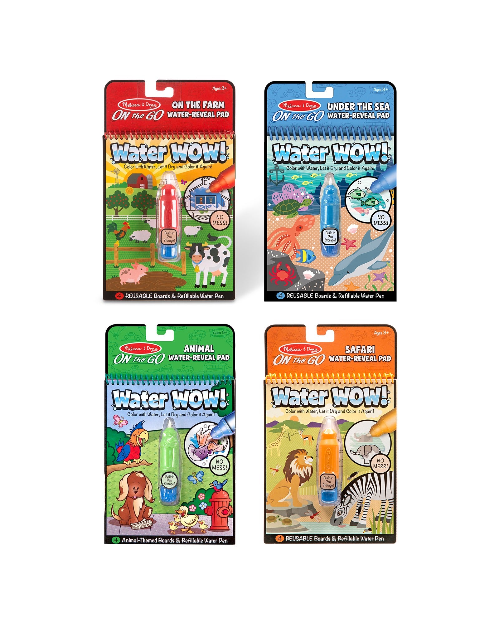 Melissa and Doug Water Wow Amazing Animals Deluxe Pack