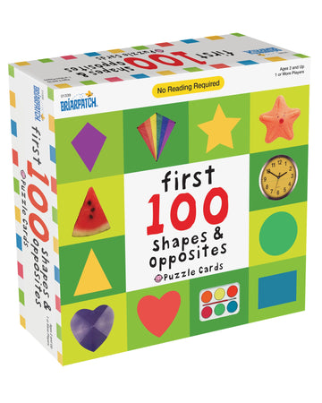 First 100 Shapes Opposites Puzzle Cards