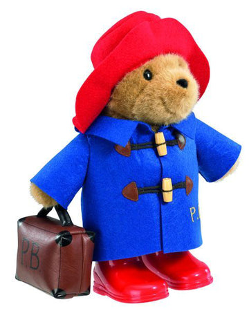 Paddington Bear with Blue Coat and Suitcase