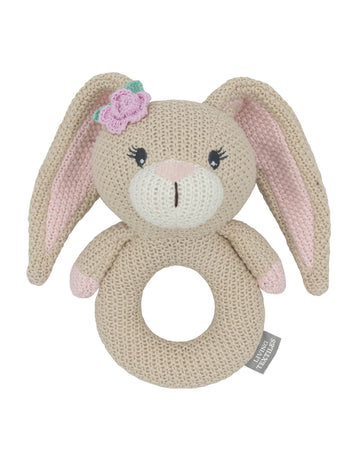 Knitted Ring Rattle Amelia the Bunny