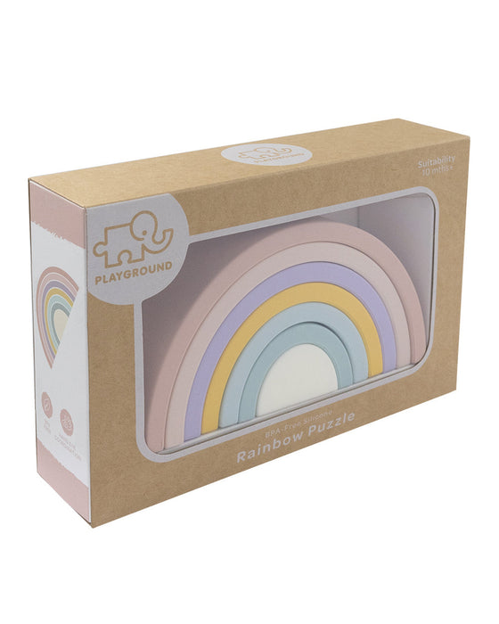 Silicone Rainbow Puzzle Rose