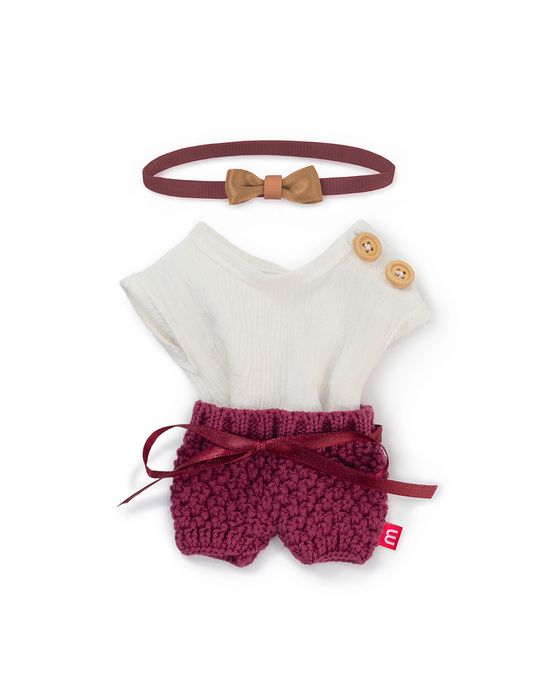 Miniland Outfit Sand T Shirt Romper and Hair Band 21CM