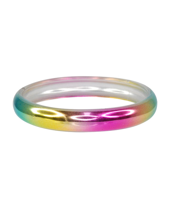 Pink Poppy Bangle Metallic Rainbow