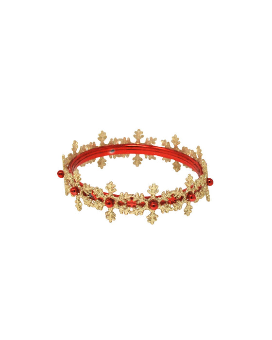 Pink Poppy Bangle Festive Snowflake Glitter Christmas