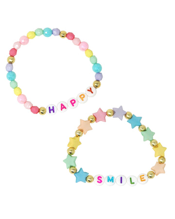 Pink Poppy Bracelet Smile Be Happy Duo