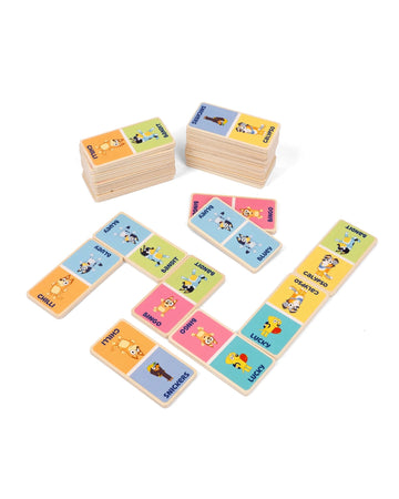 Bluey Wooden Dominoes Set