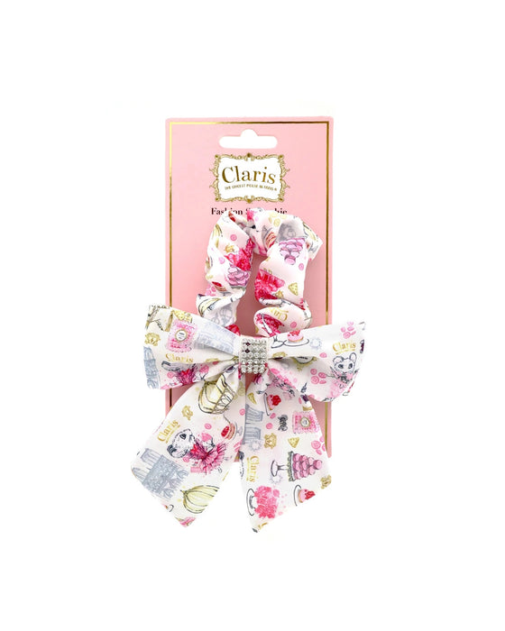 Pink Poppy Claris Hair Scrunchie