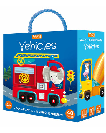 Sassi 3D Puzzle And Book Learn Colours Vehicles
