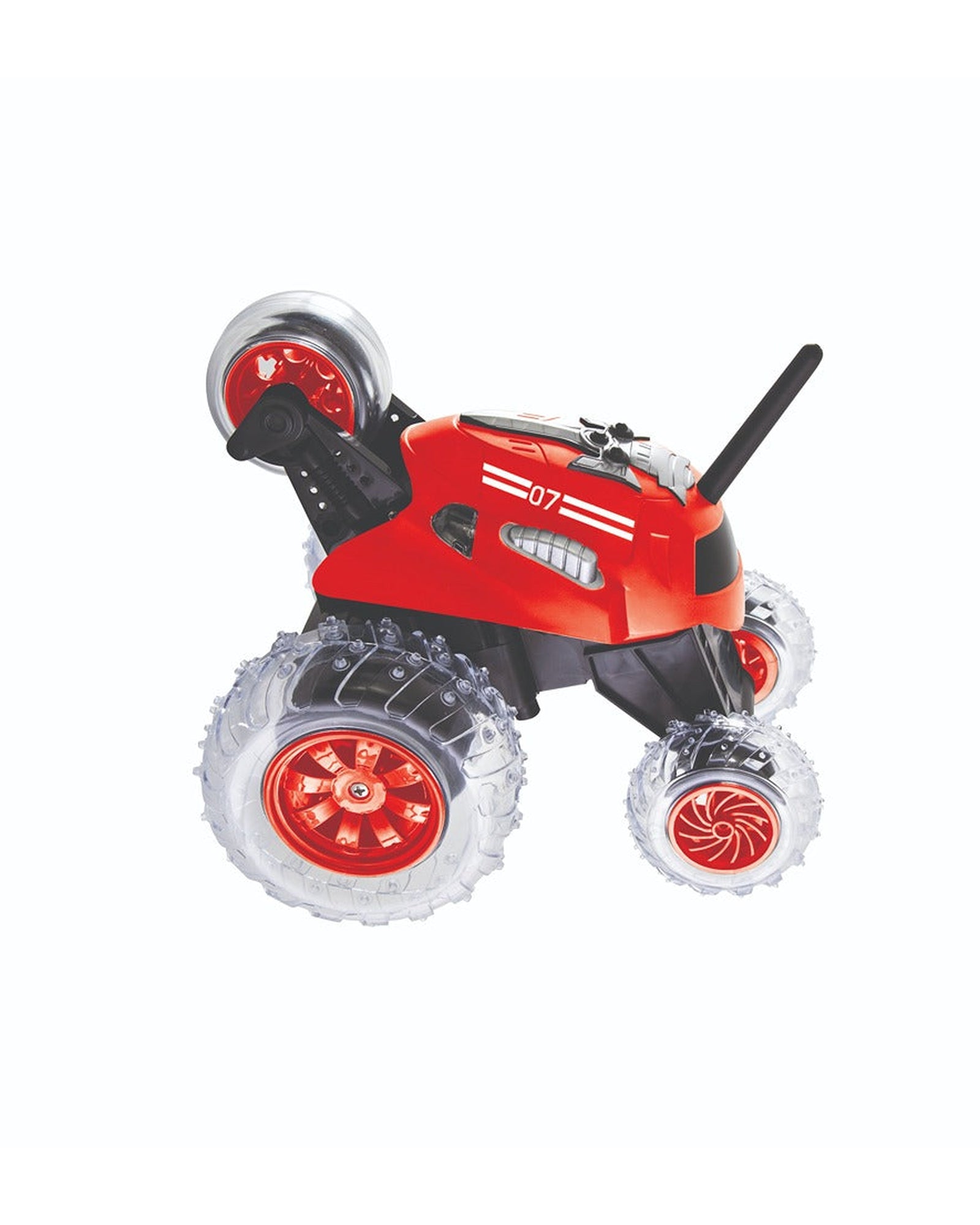 Sharper Image Toy RC Monster Spinning Car Red