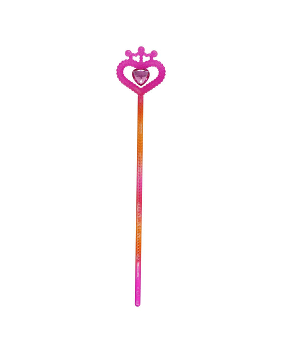 Pink Poppy Vibrant Vacation Jewel Heart Wand