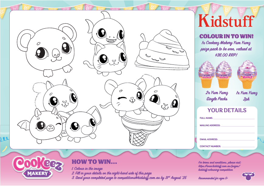 Cookeez Makery - Colouring Competition