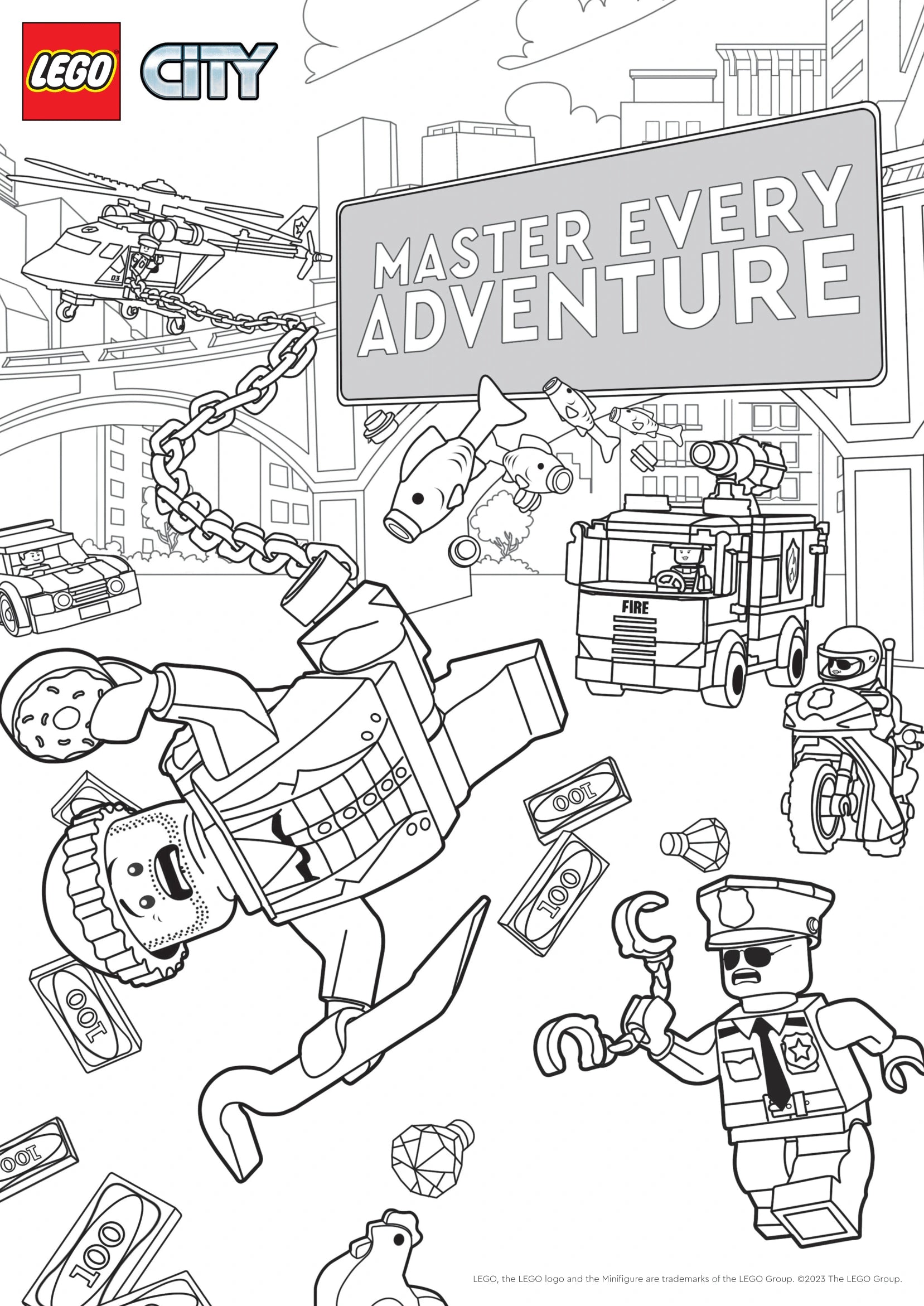 LEGO City Master Every Adventure - Colouring in Sheet