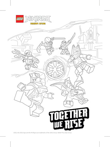 LEGO Ninjago Dragon's Rising - Colouring in Sheet