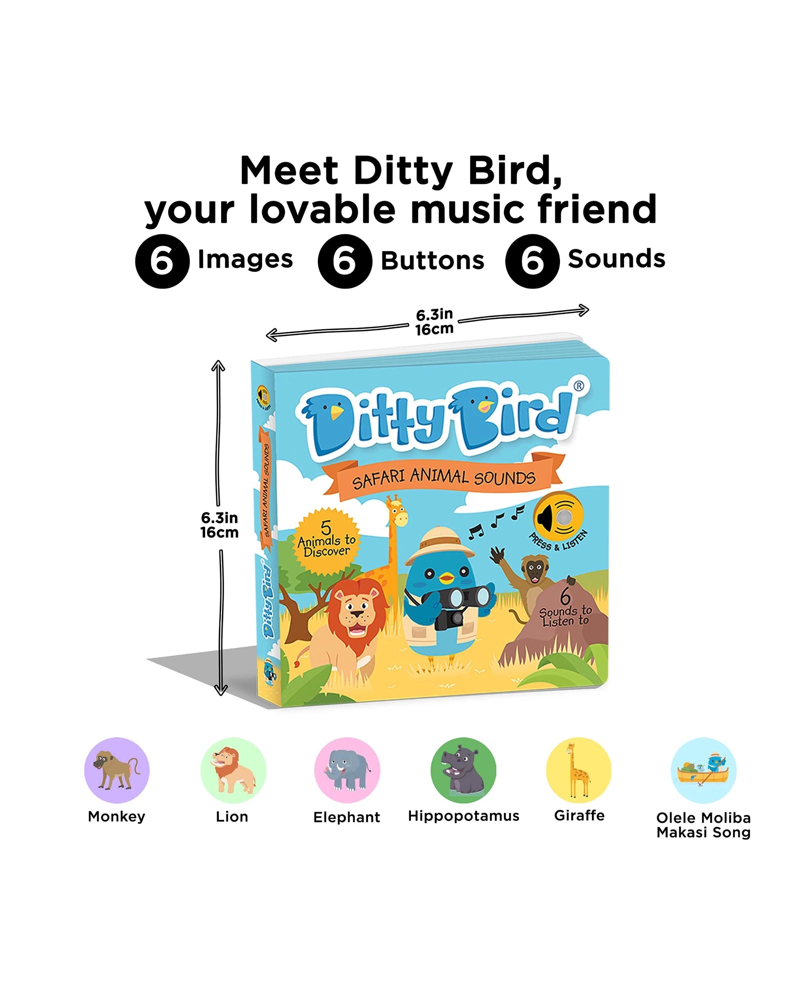 Safari Animal Sounds Board Book