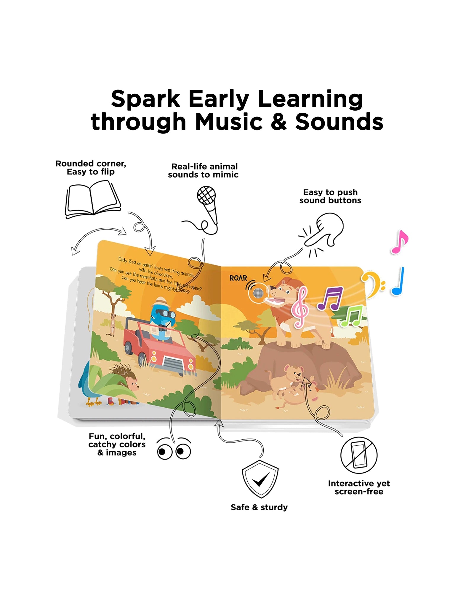 Safari Animal Sounds Board Book