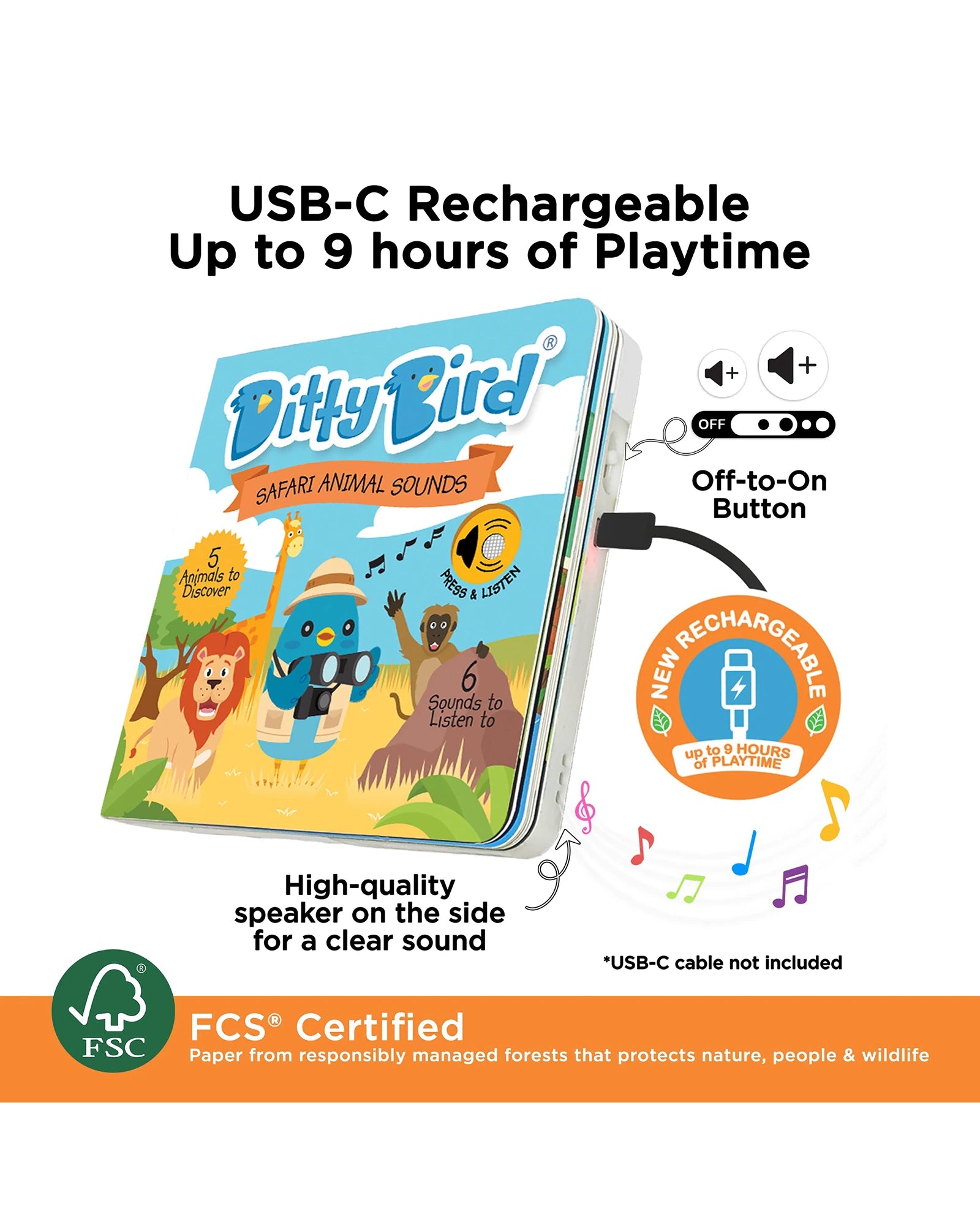 Safari Animal Sounds Board Book