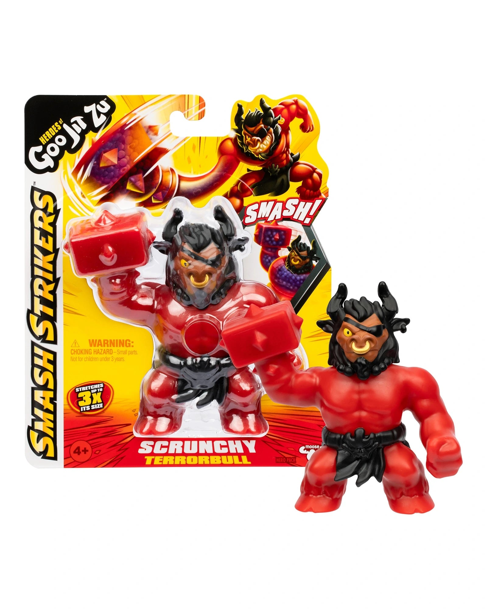 Heroes Of Goo Jit Zu Smash Strikers GJT57000 Blazagon: Figura Action Elastica Che Si Allunga E Si Schiaccia, Per Bambini 3+