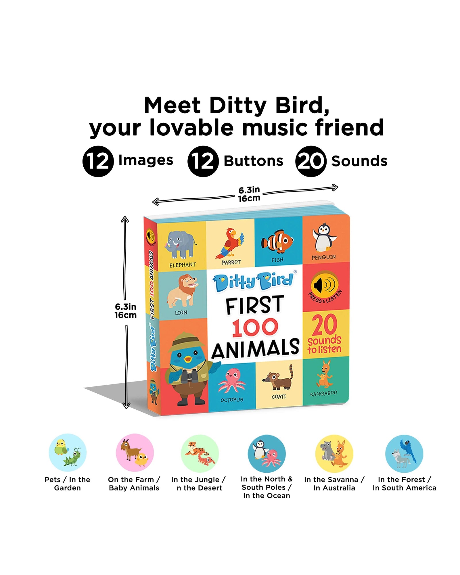 First 100 Animals Board Book
