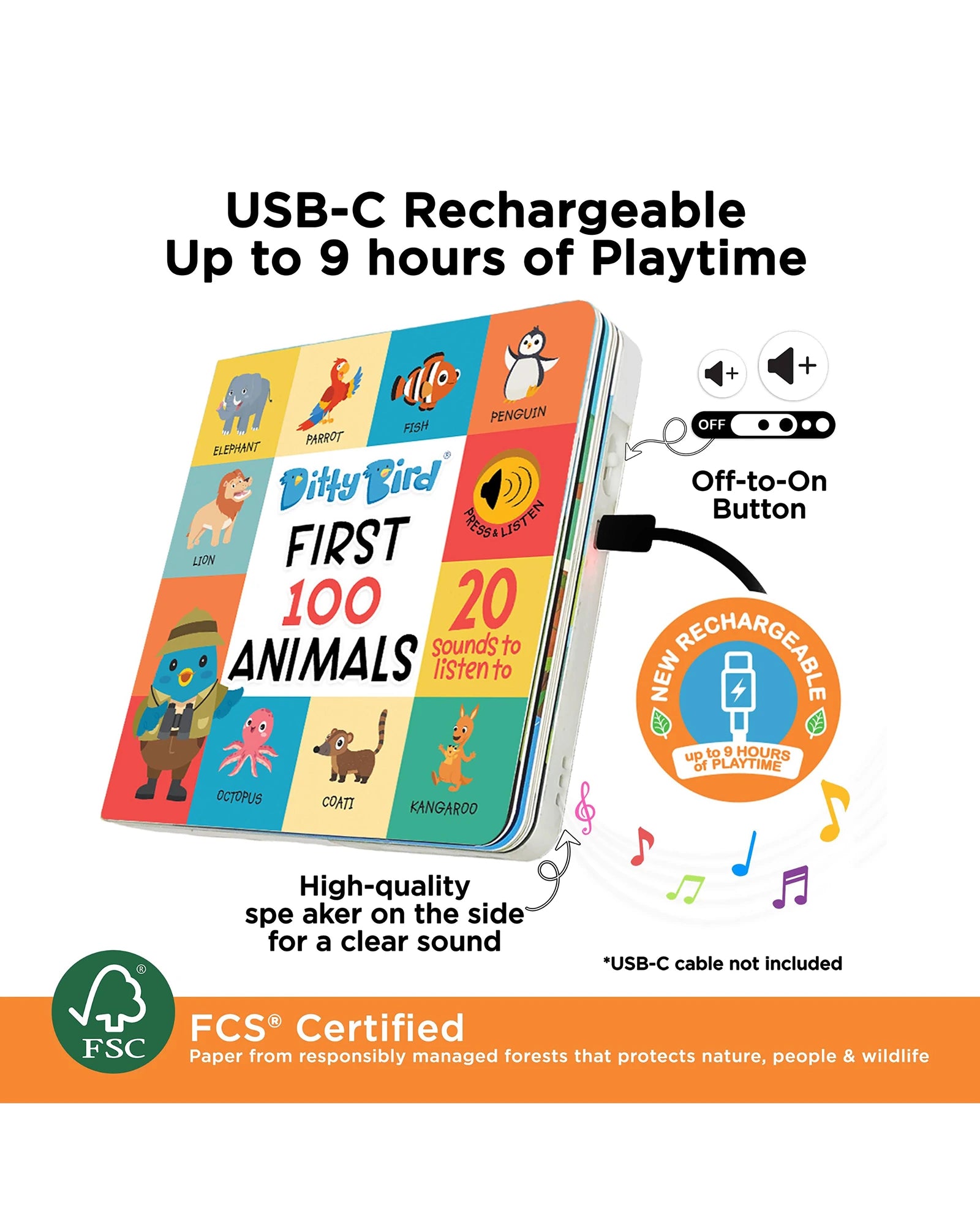 First 100 Animals Board Book