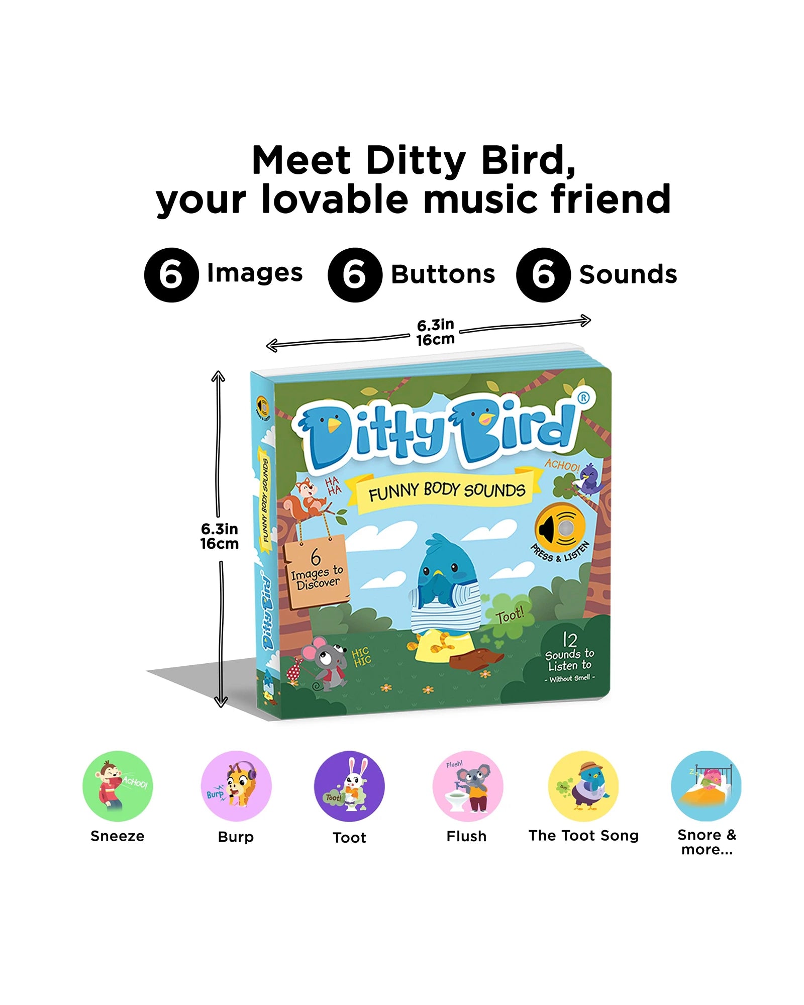 Funny Body Sounds Board Book