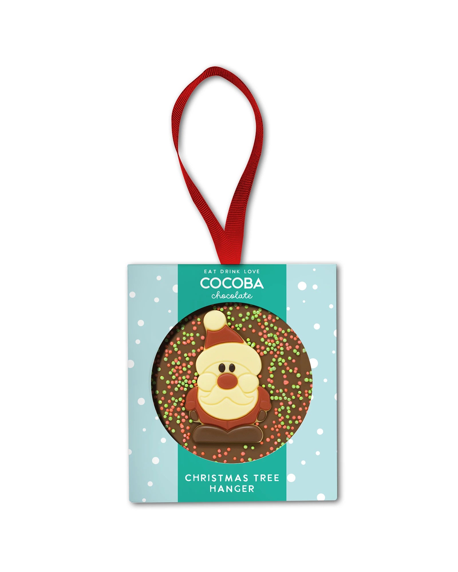 Cocoba Christmas Santa Milk Chocolate Tree Hanger 50g