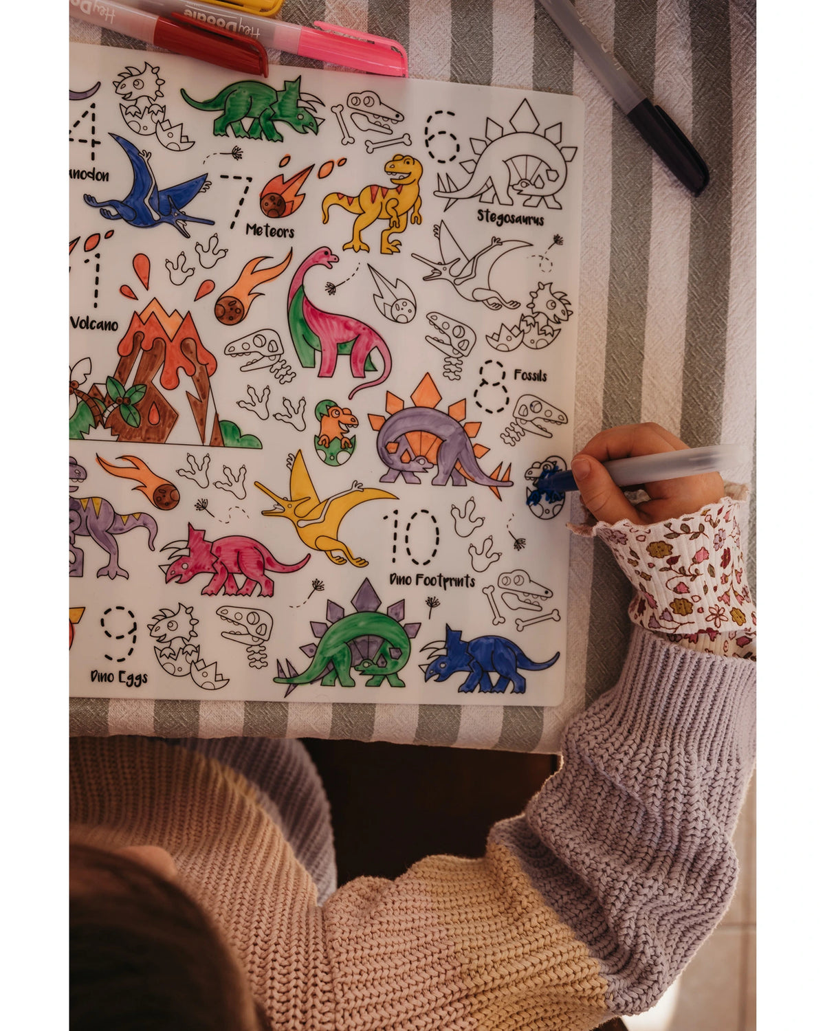 HeyDoodle Mats 123 Series Dinosaur