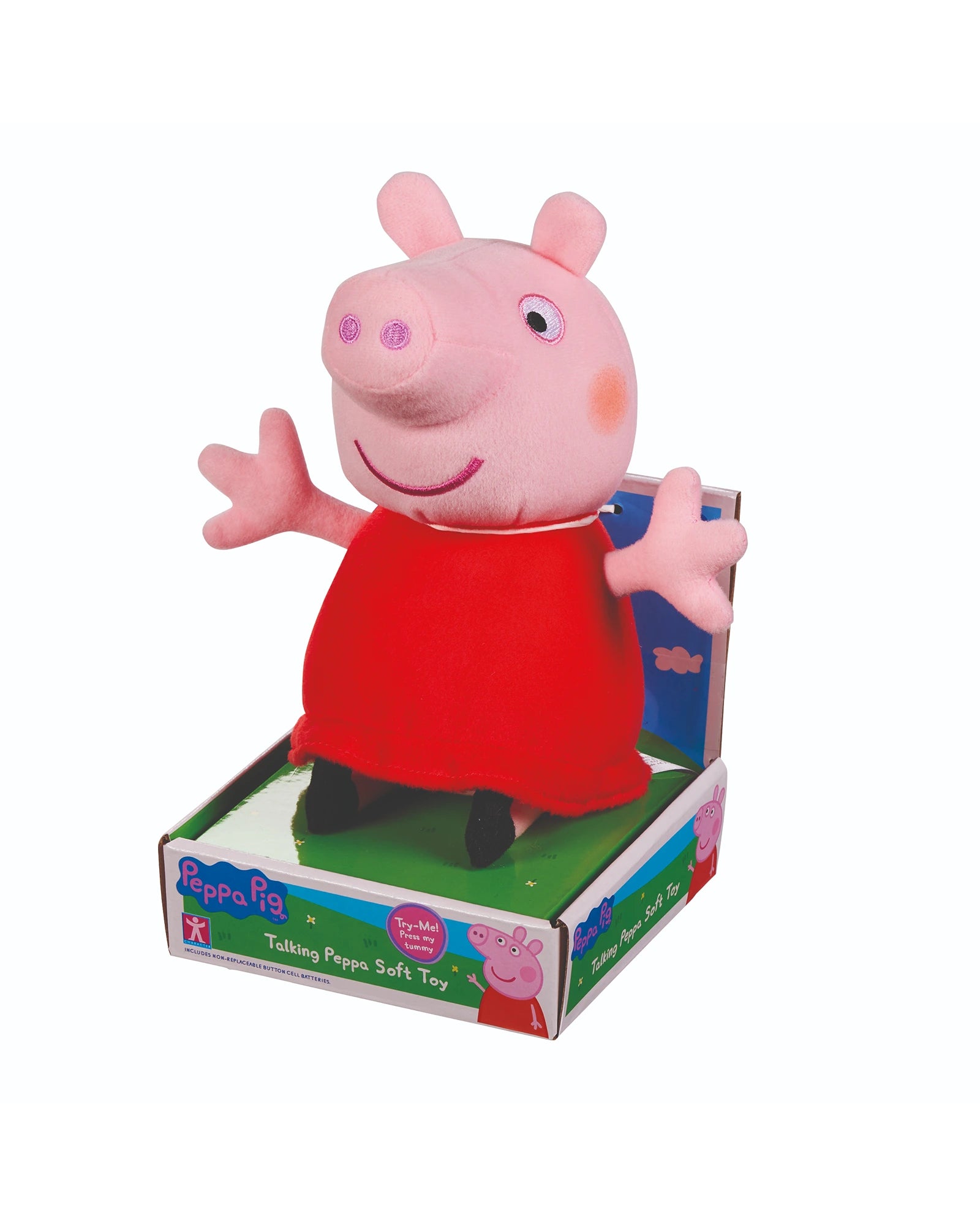PEPPA PIG TALKING SOFT TOY (RED DRESS)