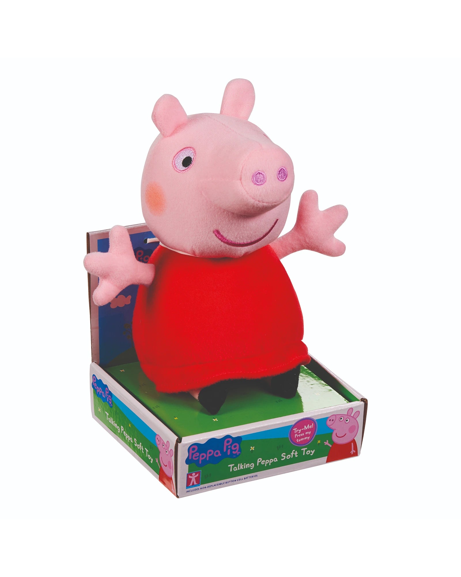 PEPPA PIG TALKING SOFT TOY (RED DRESS)