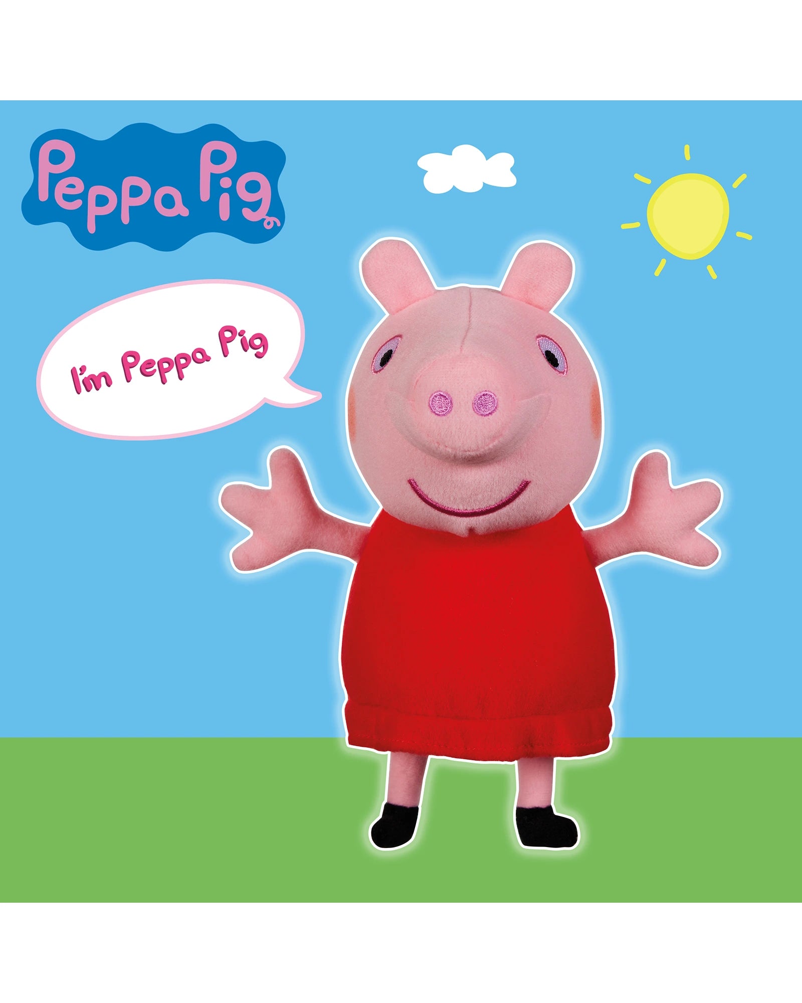 PEPPA PIG TALKING SOFT TOY (RED DRESS)