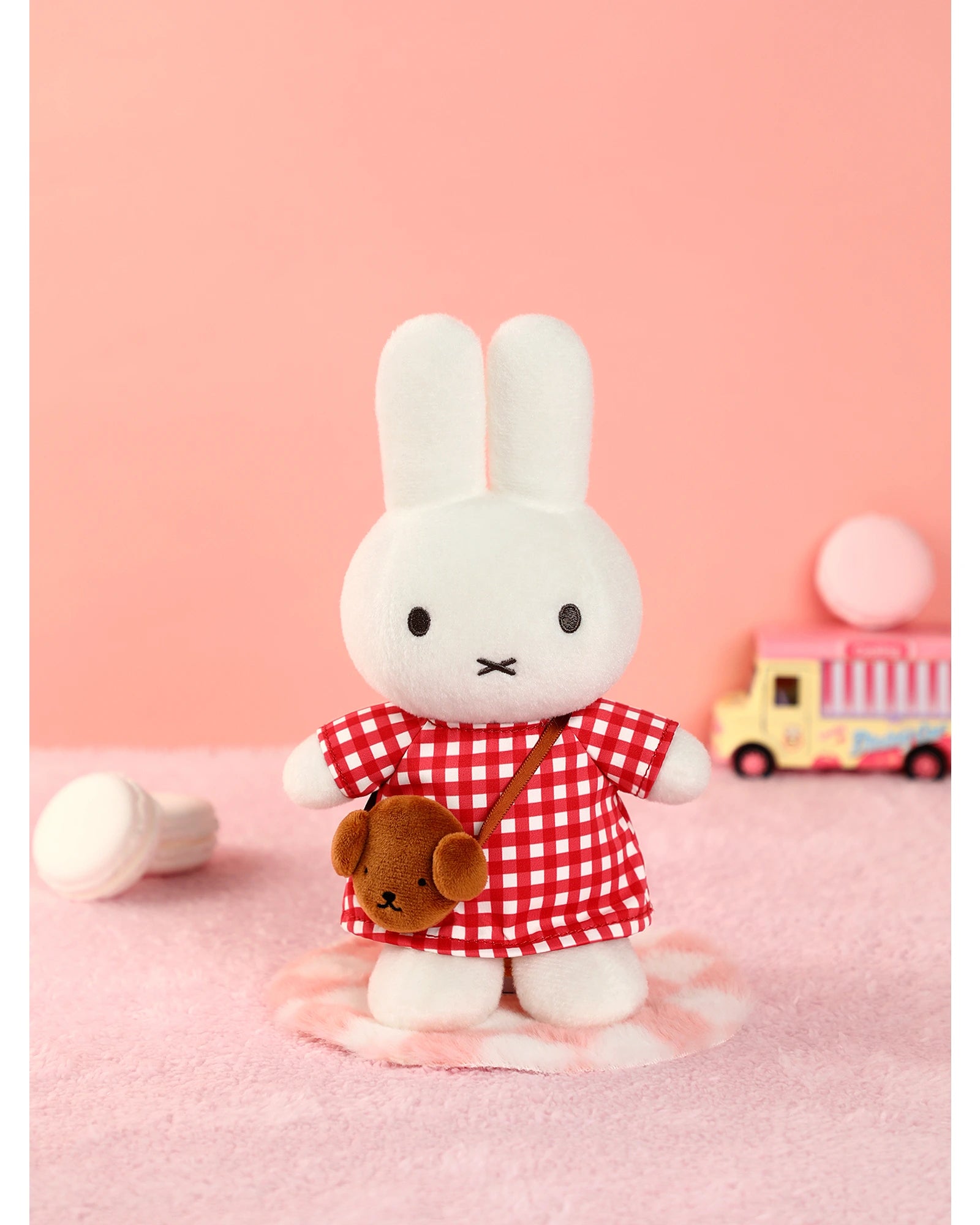 Miffy Checkered Dress with Snuffy Bag
