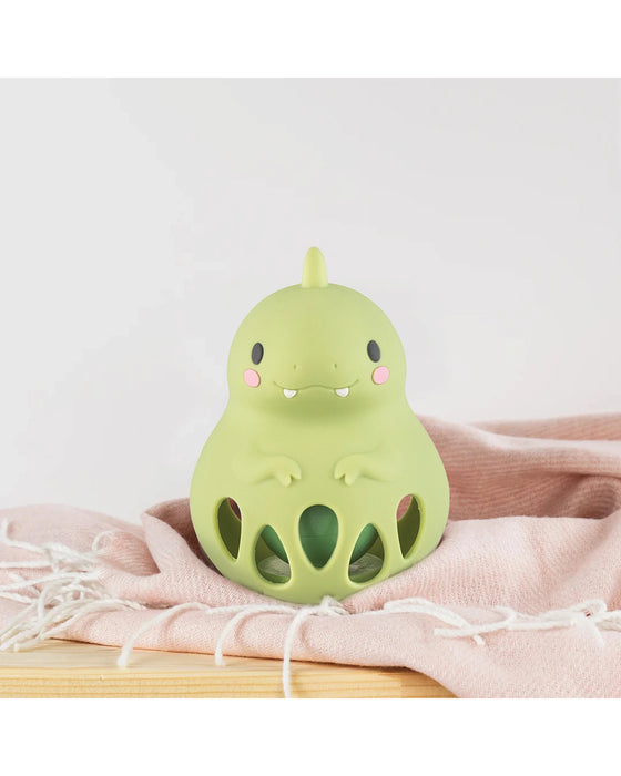 Tiger Tribe Silicone Rattle - Dino