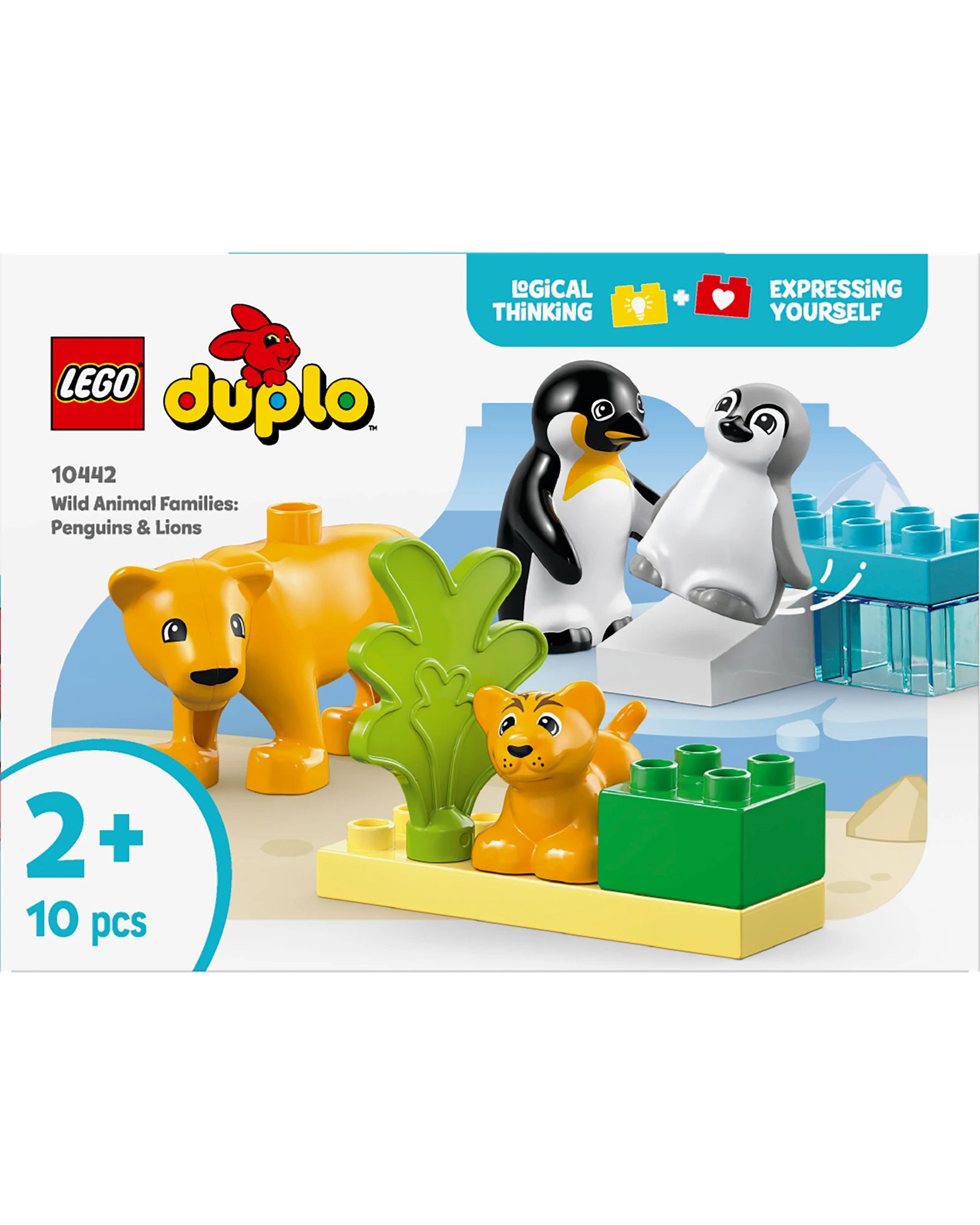 10442 Wild Animal Families Penguins & Lions