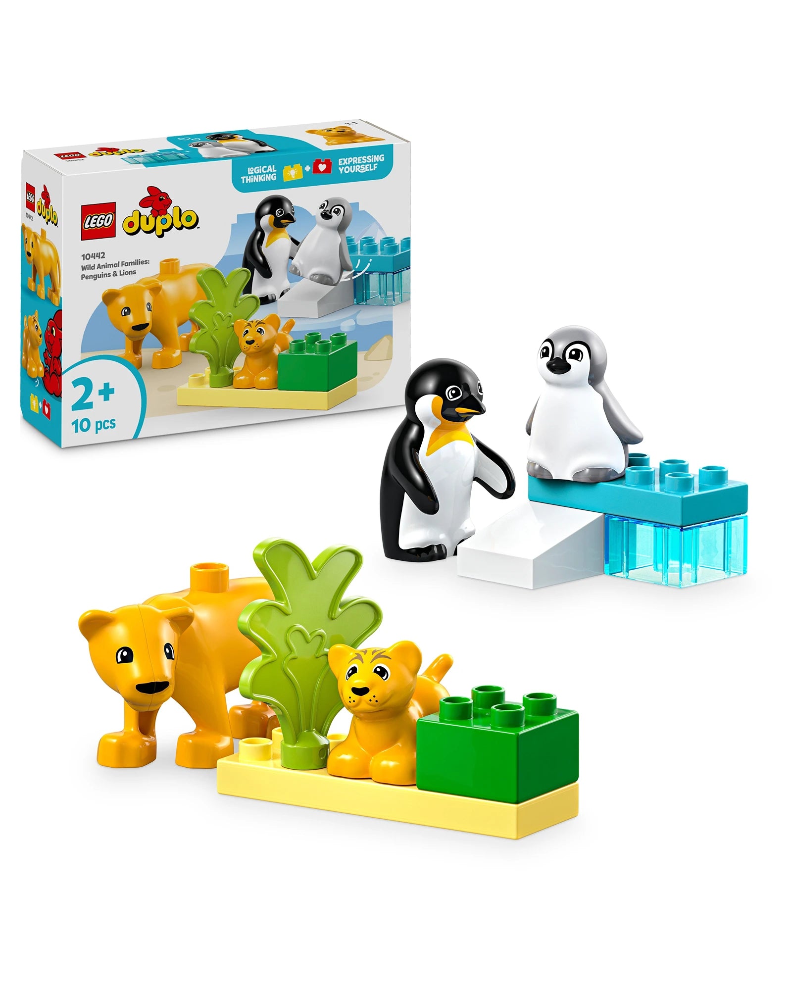 10442 Wild Animal Families Penguins & Lions