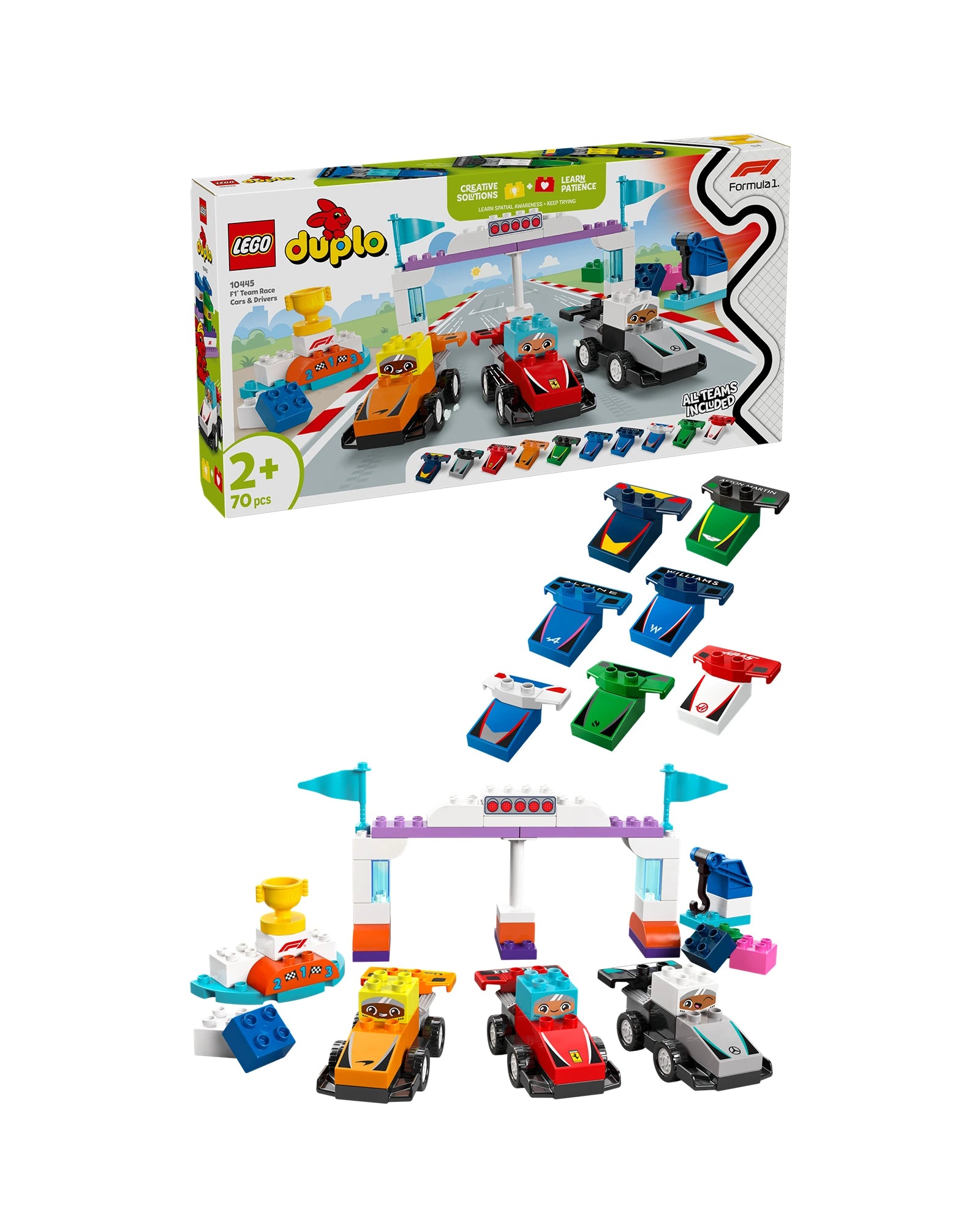 10445 F1 Team Race Cars & Drivers