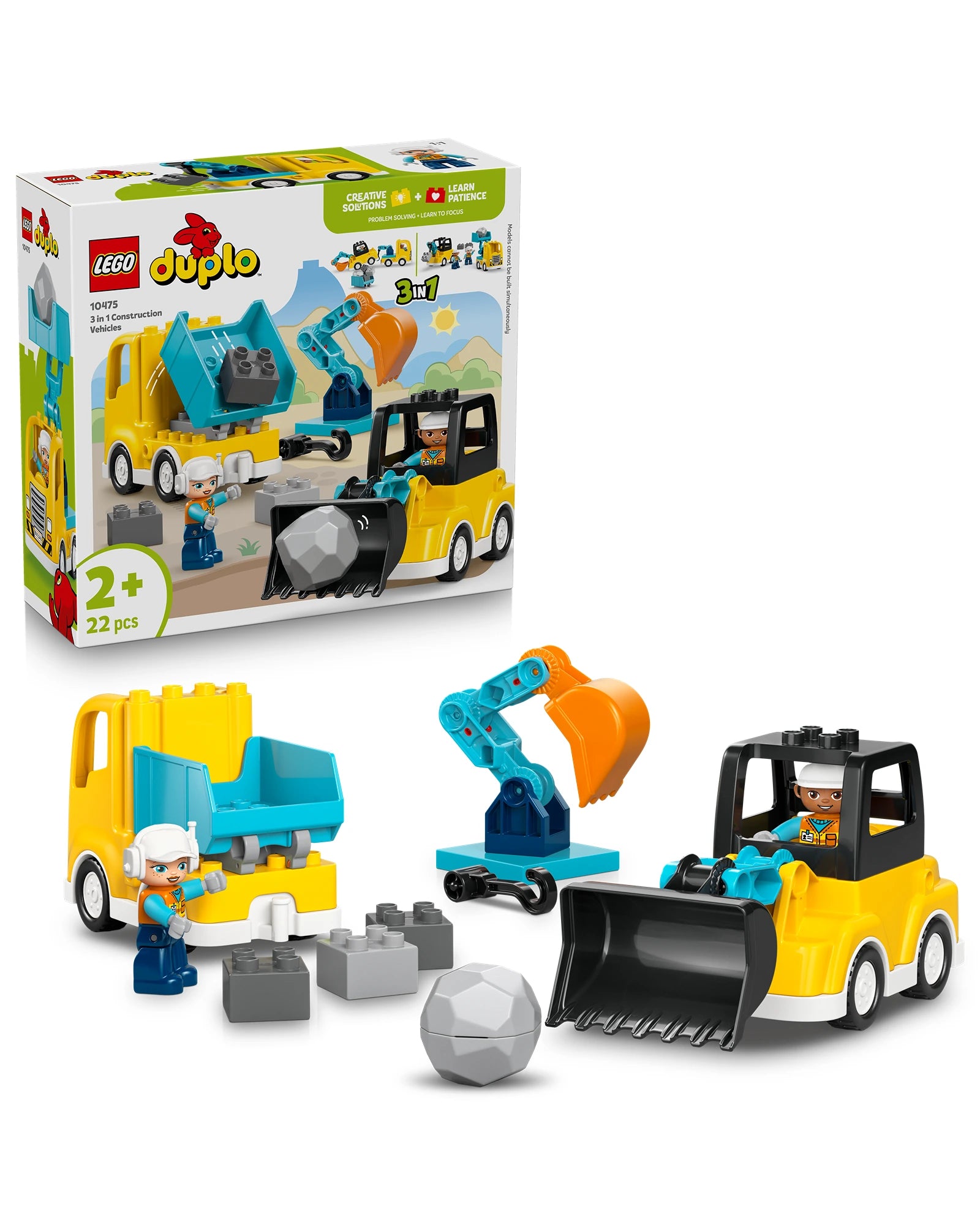 10475 3 in 1 Construction Vehicles