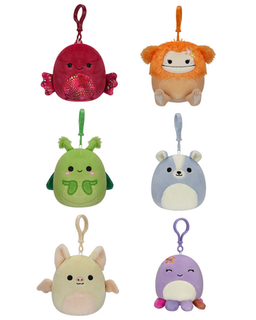 Squishmallows 3.5 Inch Clip Ons Assorted