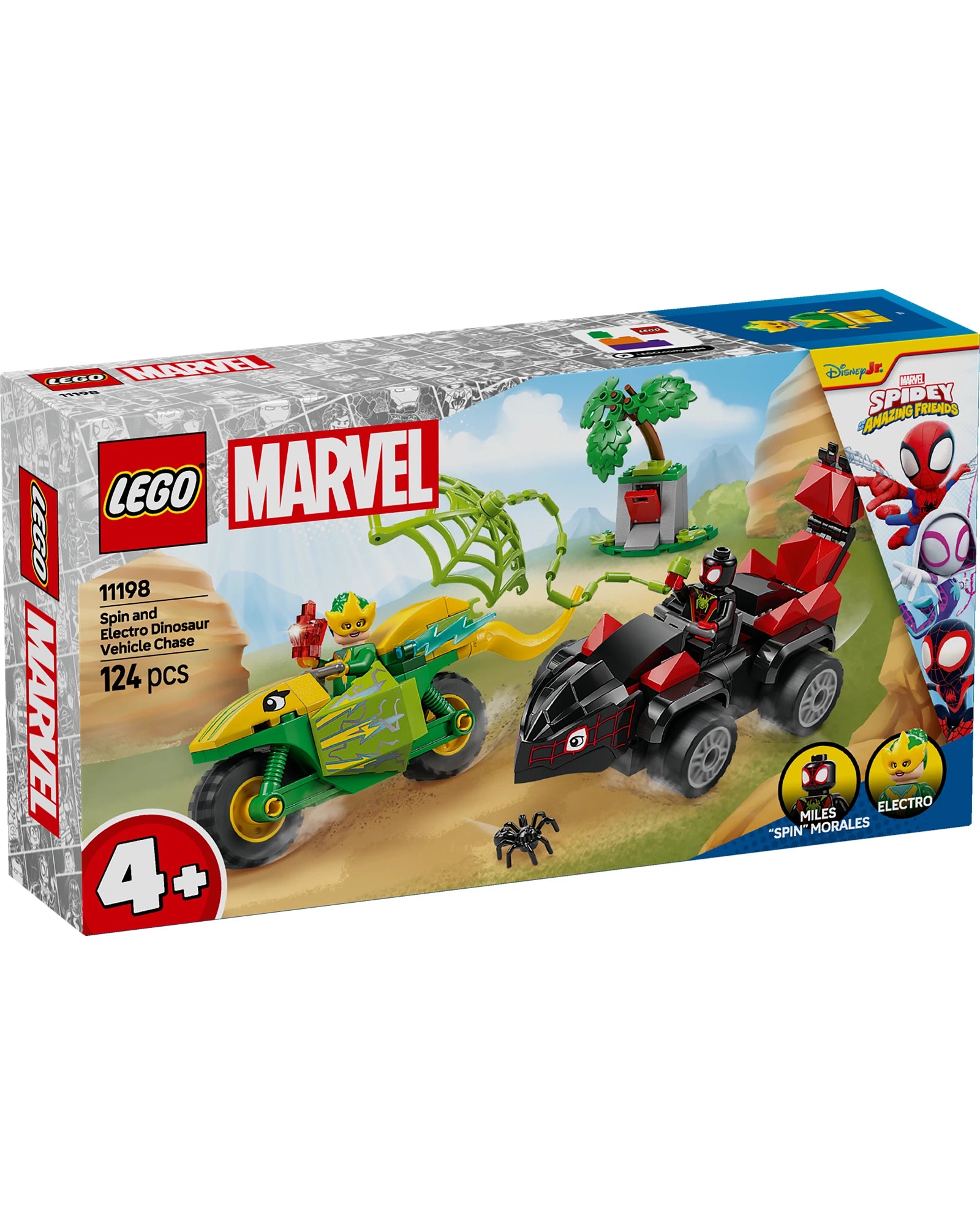 11198 Spin and Electro Dinosaur Vehicle Chase
