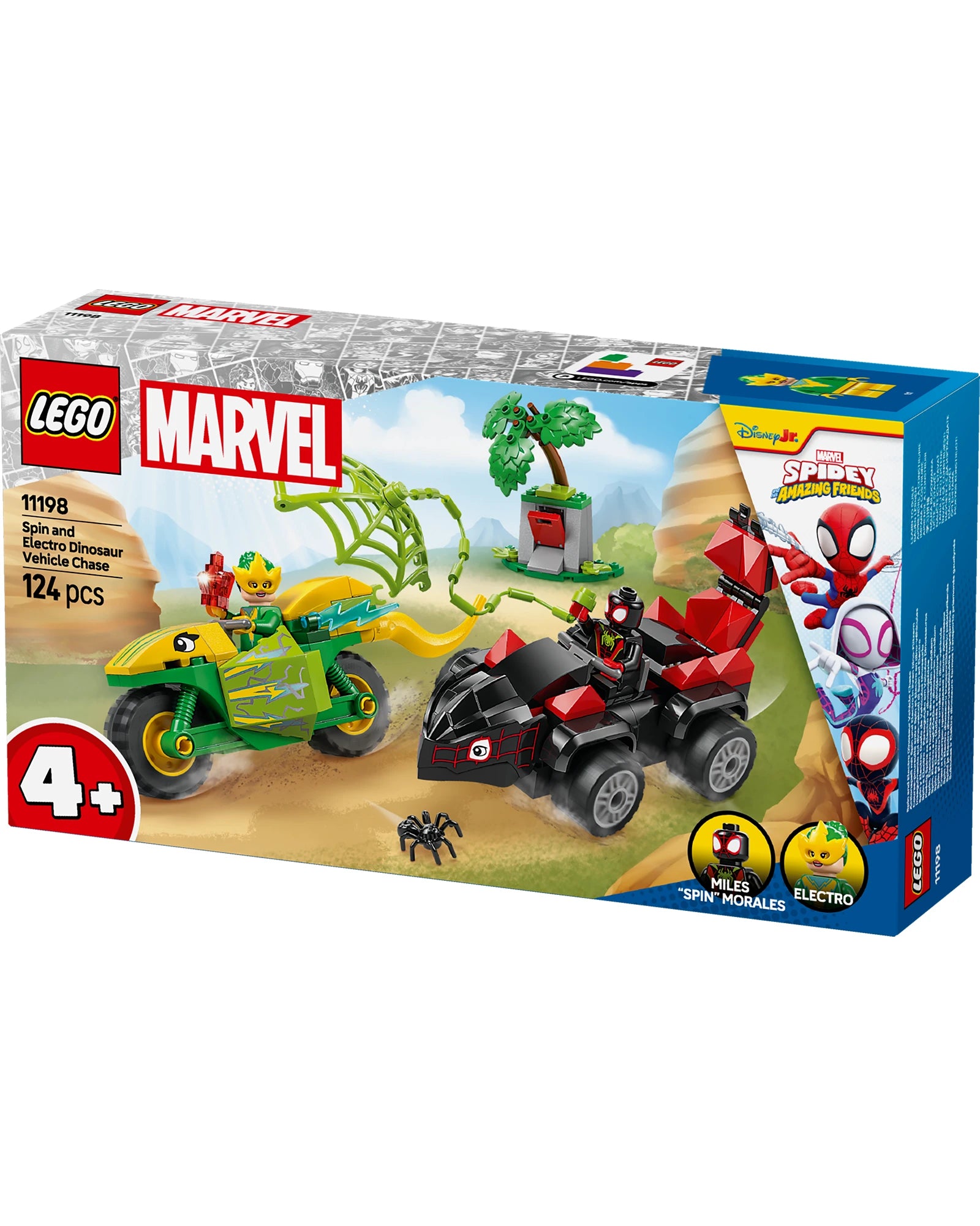 11198 Spin and Electro Dinosaur Vehicle Chase