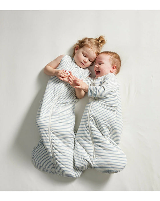 Grow Kindly 1.0 TOG Sleeping Bag - Dusk Blue Stripe