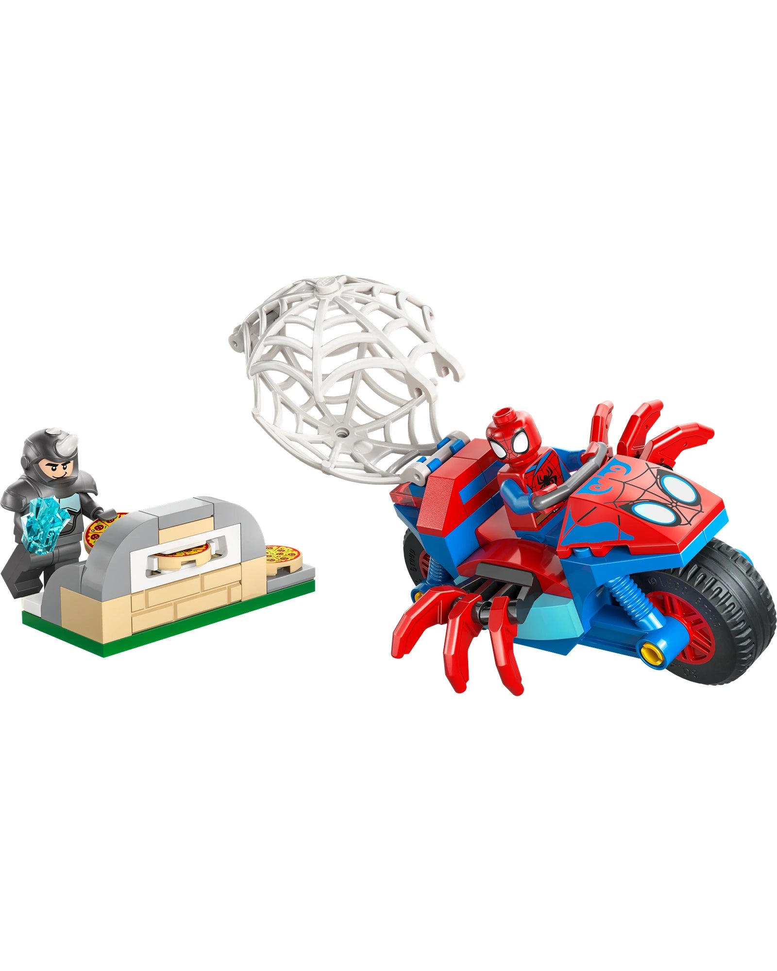 11206 Spidey on his Motorcycle vs. Rhino