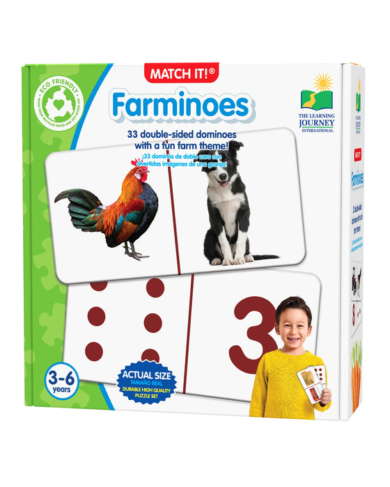 The Learning Journey Match It Dominoes Farminoes