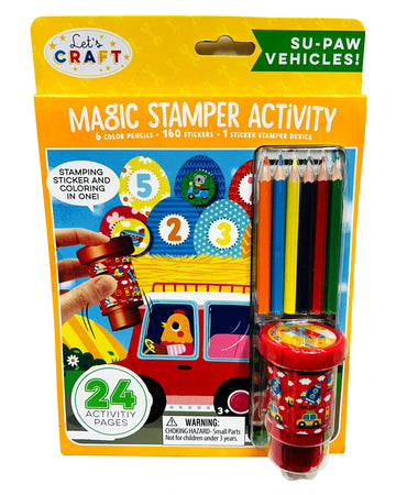 Magic Stamper Activity - Vehicles