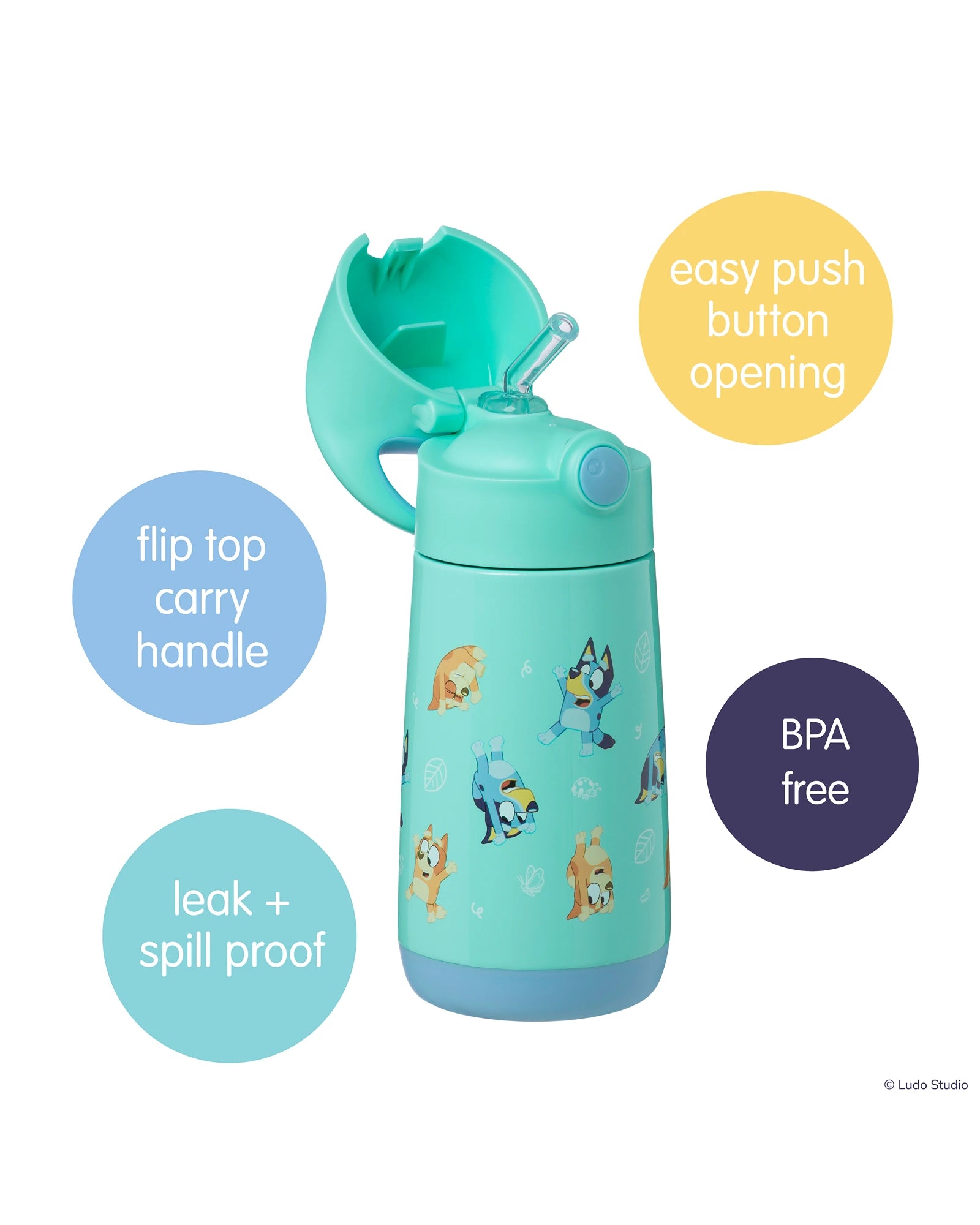 Bluey by b.box - playtime 350mL insulated drink bottle