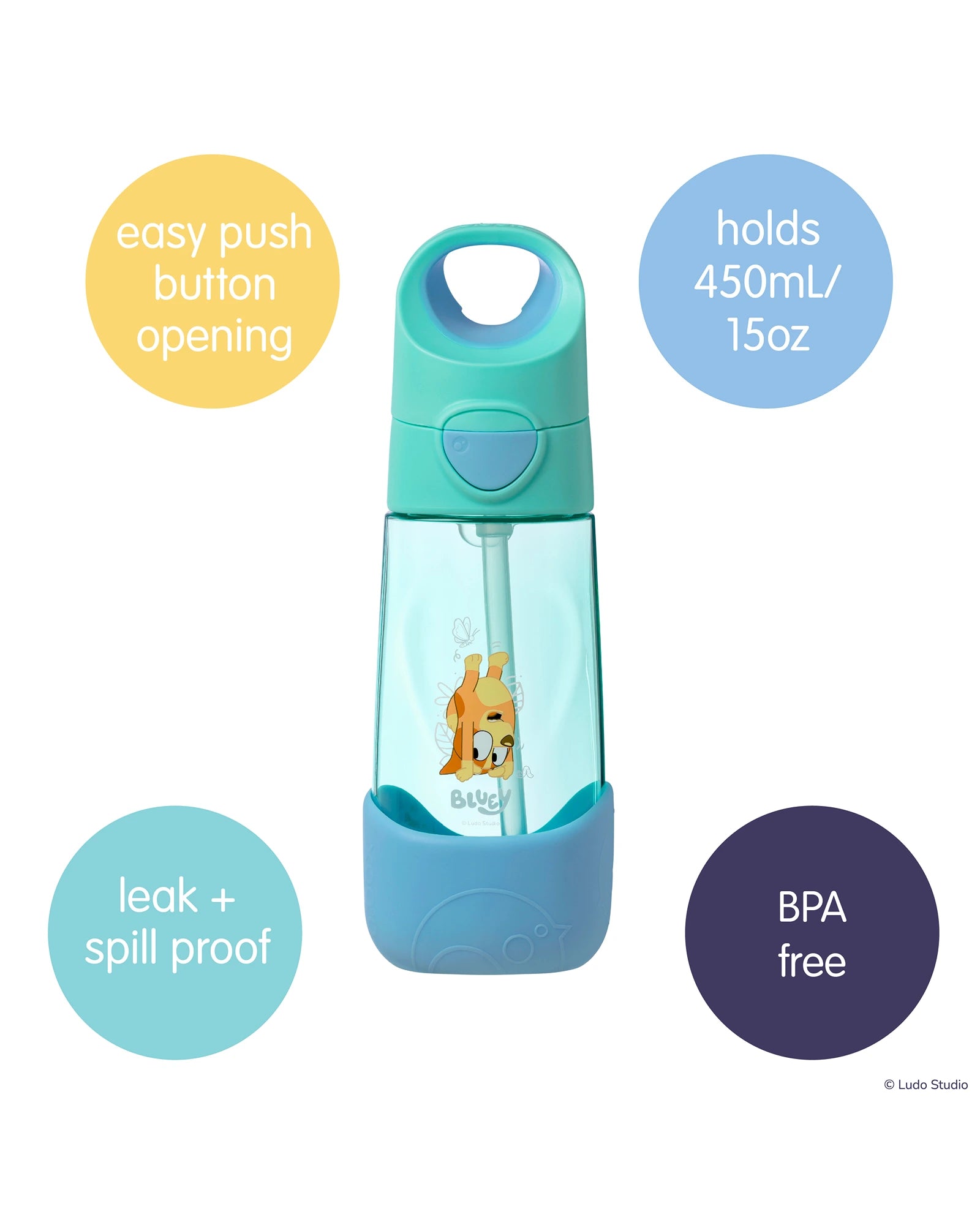 Bluey by b.box - playtime 450mL Tritan™ drink bottle - bingo