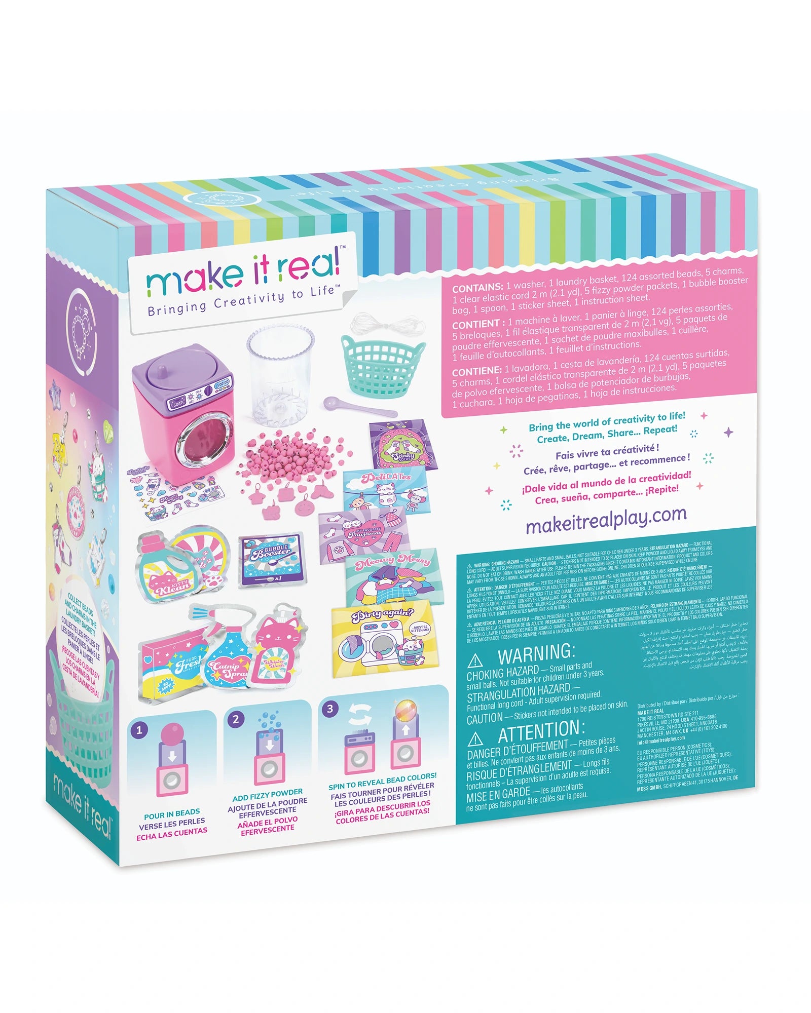 Purrfect Wash N Bead DIY Bracelet Set